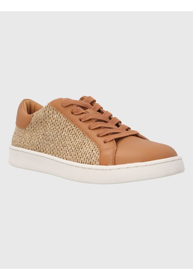Zapatilla Cuero Café Claro Mujer Merano -0