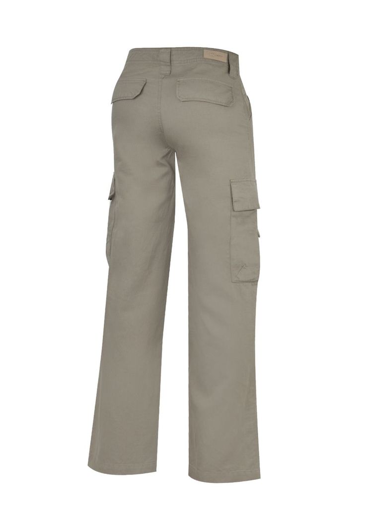 Pantalón Lino Orgánico Verde Nimia Mujer -1