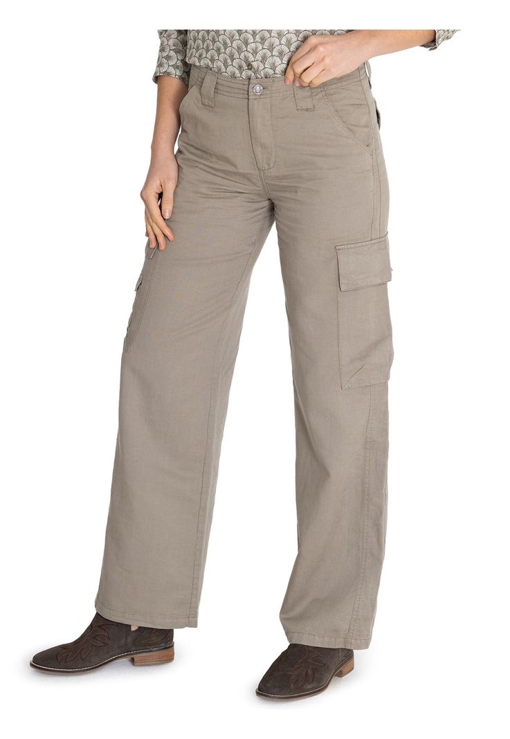 Pantalón Lino Orgánico Verde Nimia Mujer -5