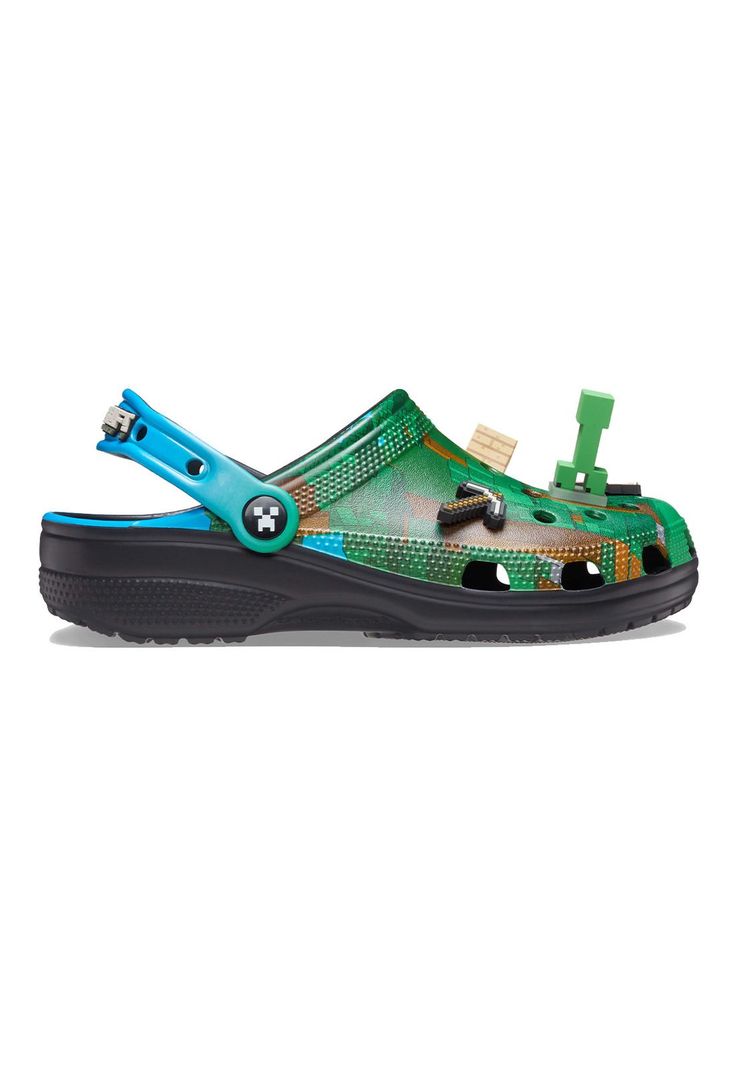 Zueco Hombre Minecraft Cls Clog Verde-0