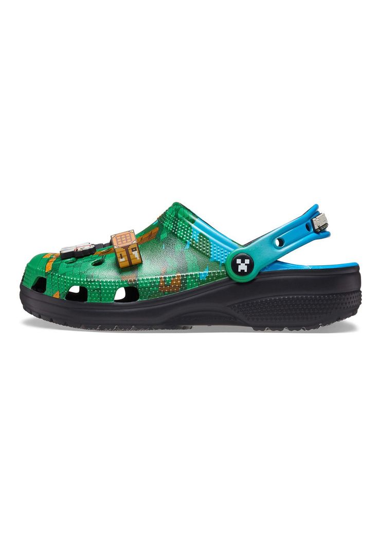 Zueco Hombre Minecraft Cls Clog Verde-1