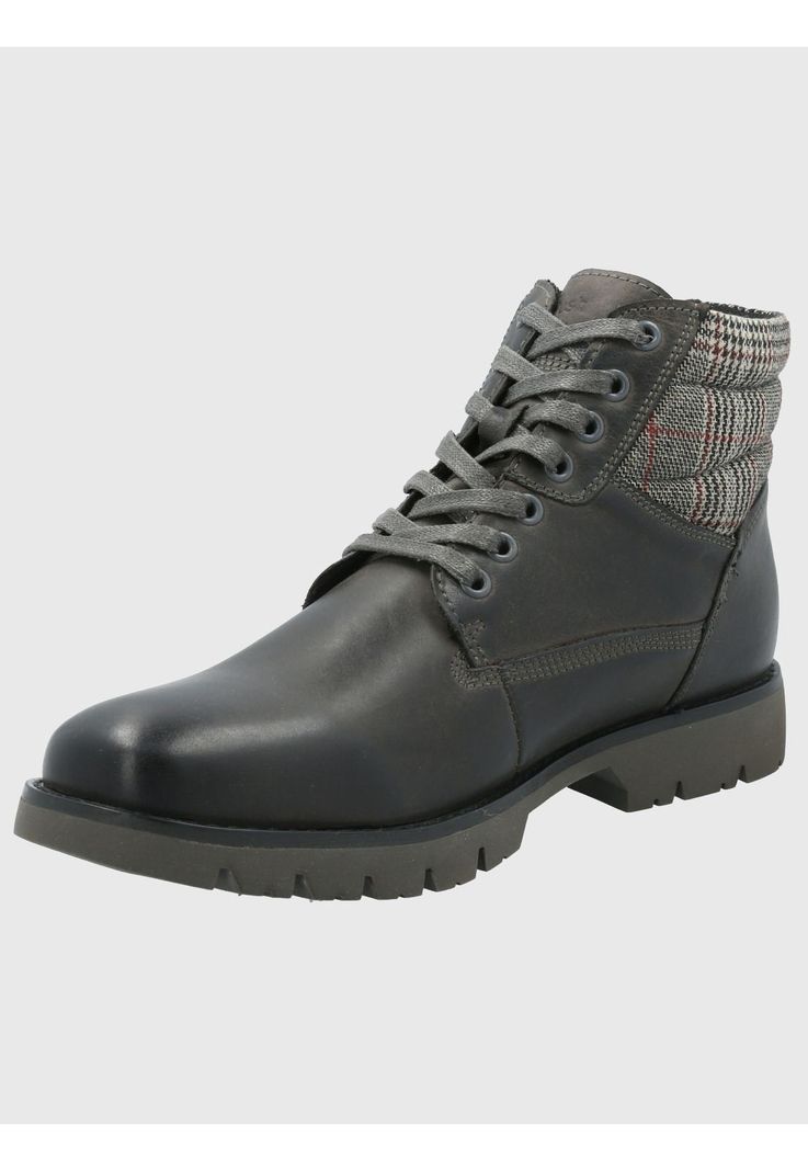 Botin Cuero Hombre Rosco Gris-4