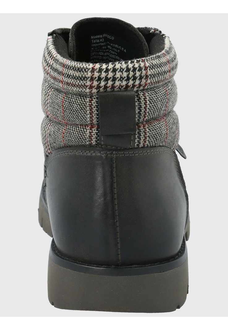 Botin Cuero Hombre Rosco Gris-6