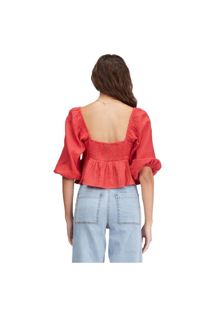 Blusa M/C Cross My Heart J Wvt Rojo Mujer-1