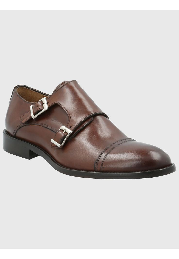Zapato Cuero Hombre Battista Café Oscuro-0