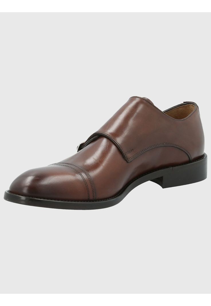 Zapato Cuero Hombre Battista Café Oscuro-4