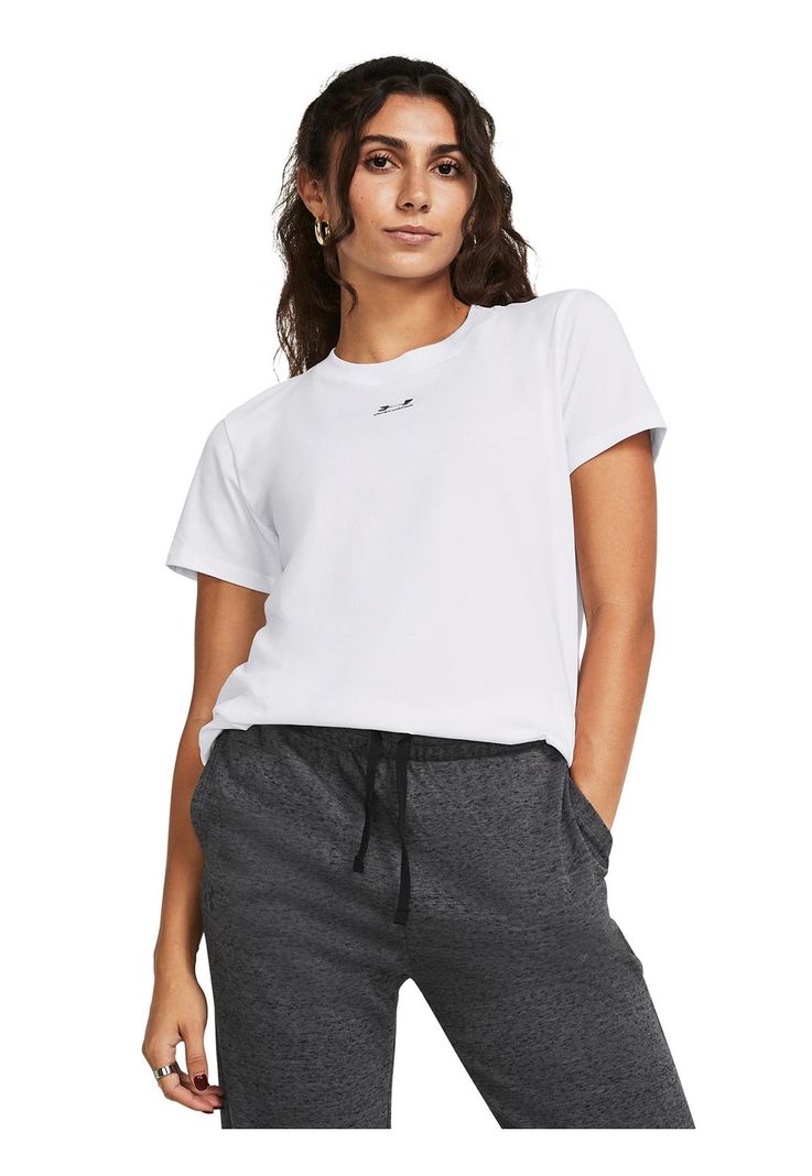 Polera UA Off Campus Core mujer Blanco-3