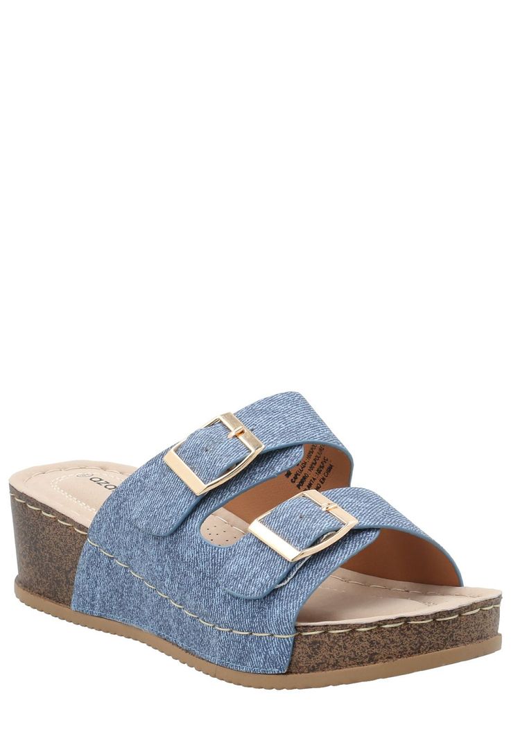 Sandalia Mujer Riviera Denim -0
