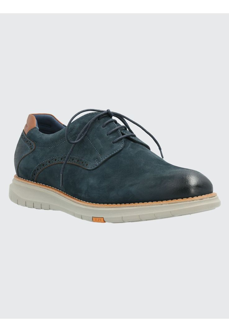 Zapato Cuero Hombre Nerio Azul Marino-0