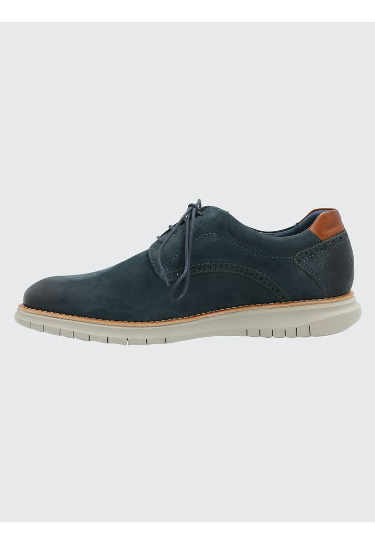 Zapato Cuero Hombre Nerio Azul Marino-5