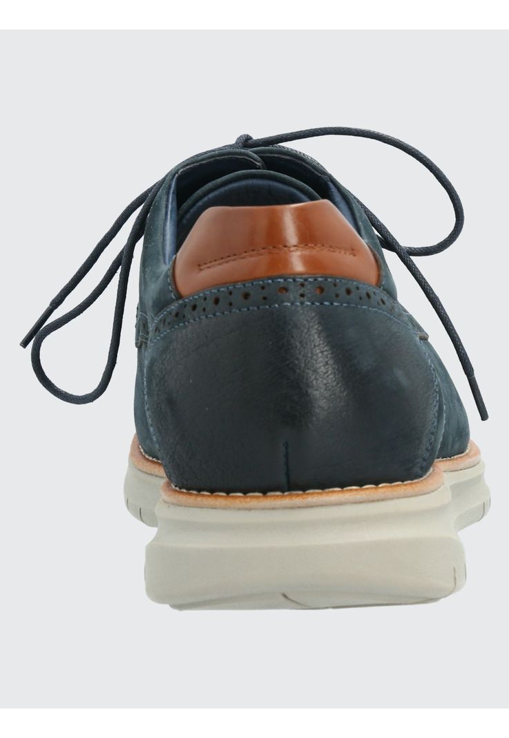 Zapato Cuero Hombre Nerio Azul Marino-6