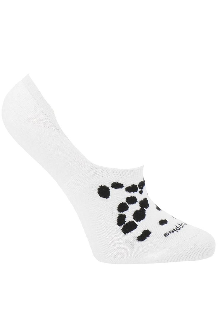 Calcetín Algodón Dalmata Blanco Mujer