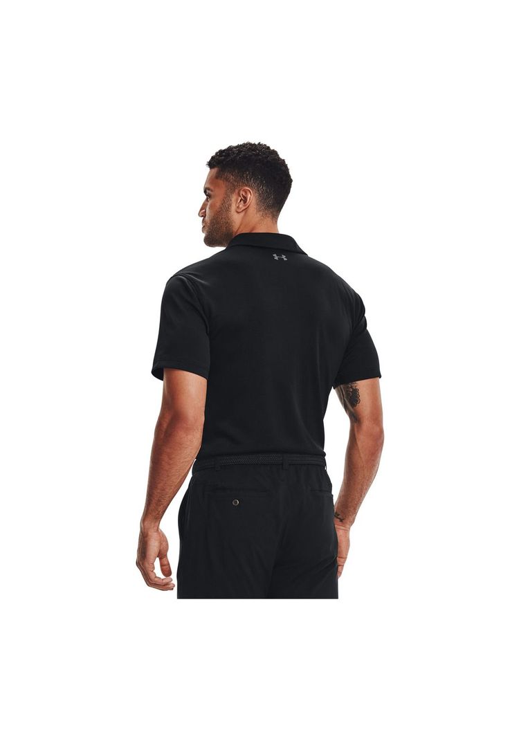 Polo UA Tech para hombre Negro-4