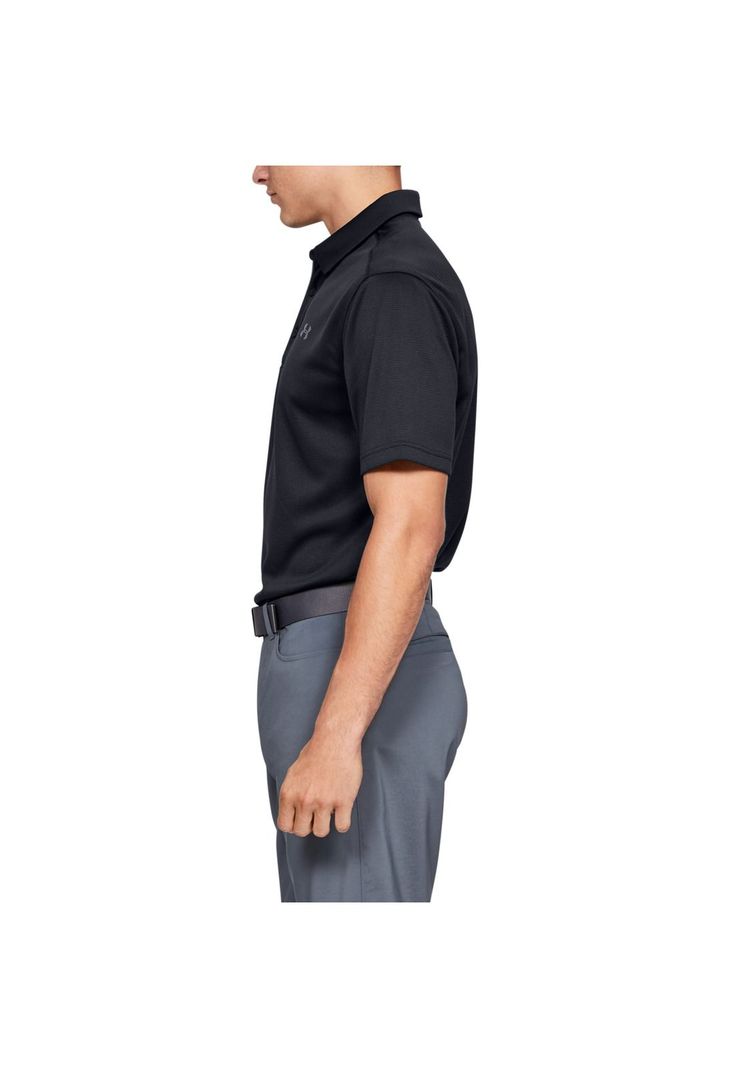 Polo UA Tech para hombre Negro-6