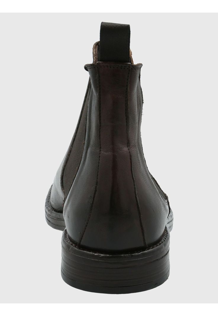 Botín Cuero Hombre Mazzani Café Oscuro-6