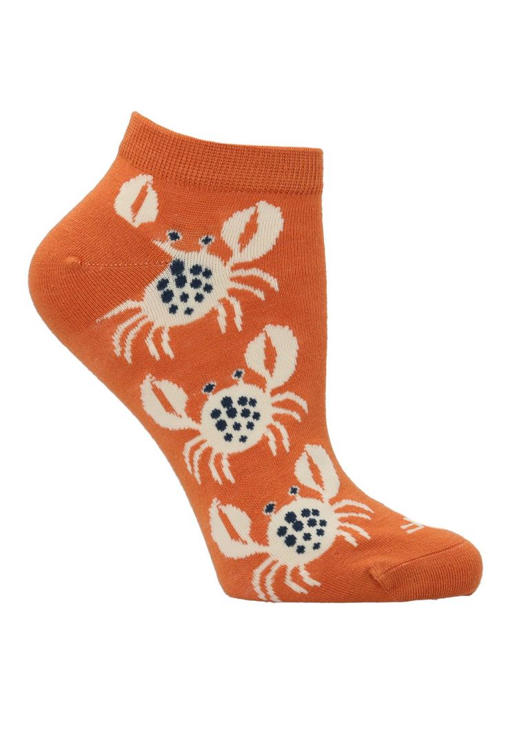 Calcetin Naranja PeCrab Mujer-0