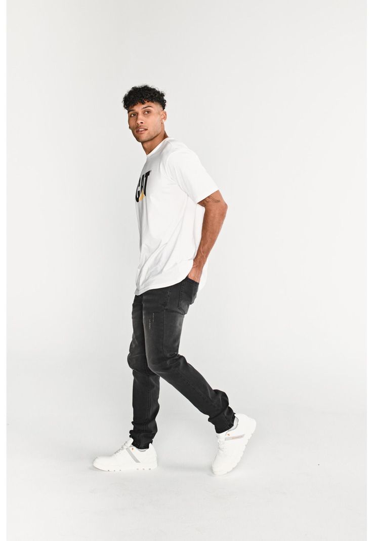 Jeans Skinny Hombre Triblend Stretch Denim Gris CAT-4