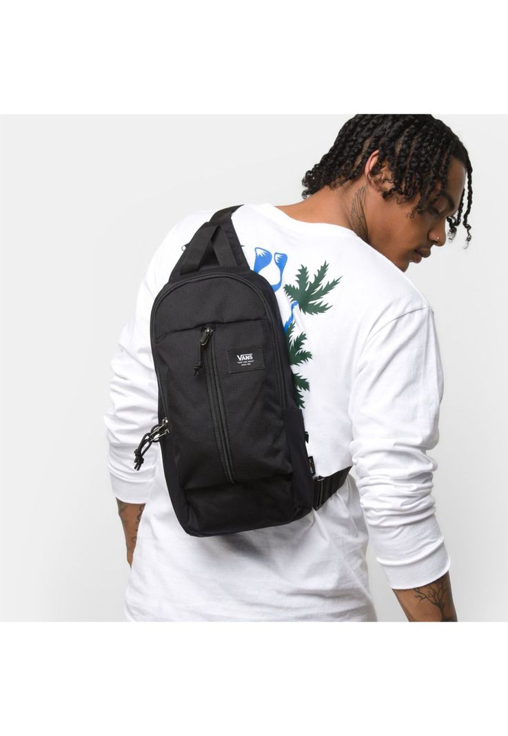 Mochila Hombre Mn Warp Sling Bag Black Ripstop-0
