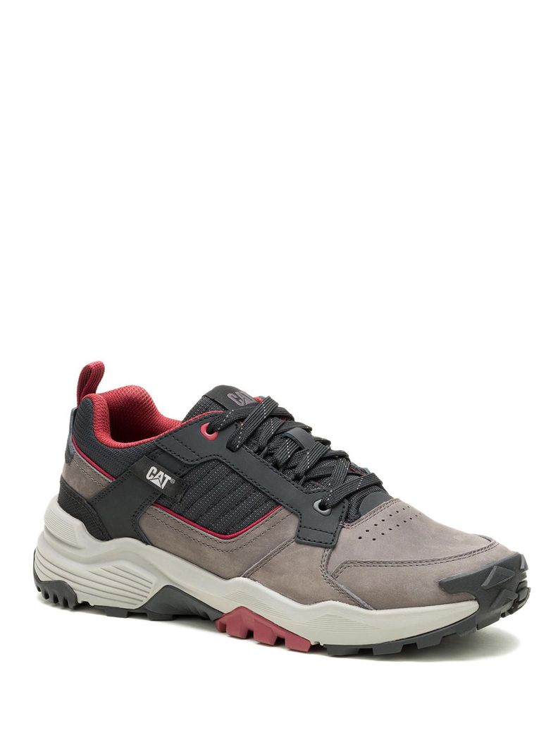 Zapatilla Cuero Hombre Grapple Leather Gris
