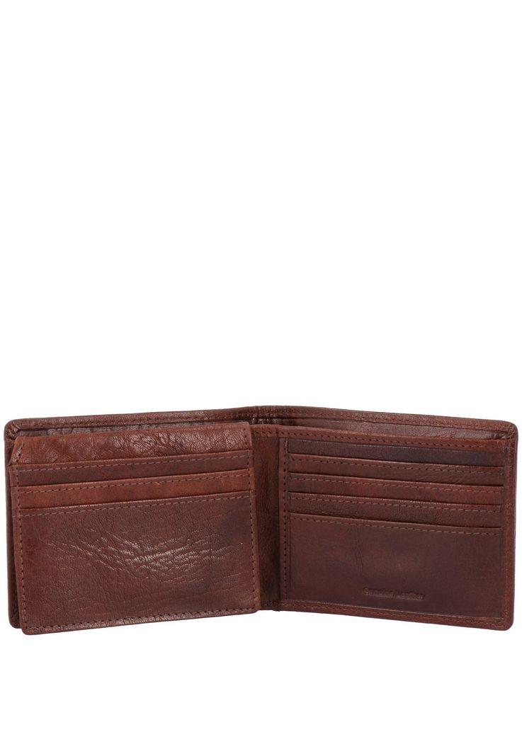 Billetera Cuero Hombre Vn Volante Café-2