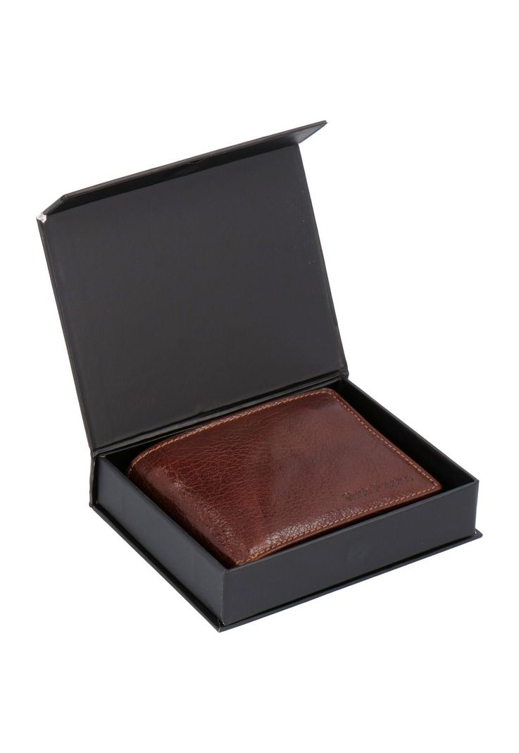 Billetera Cuero Hombre Vn Volante Café-4