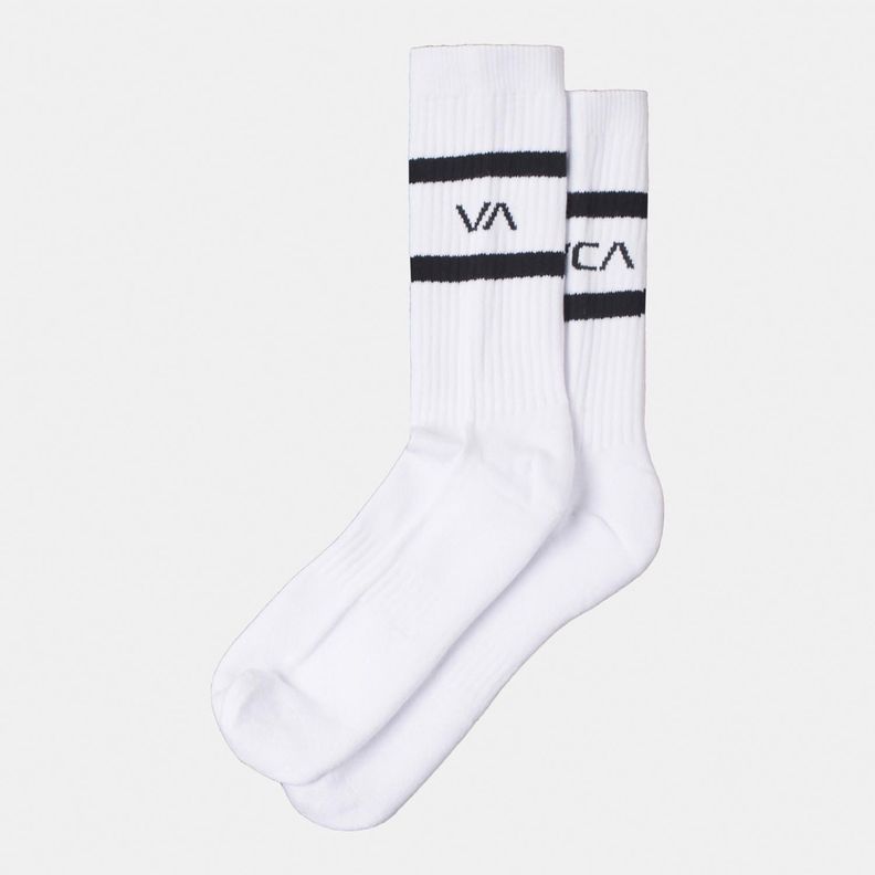 Pack 2 Calcetines Hombre 2Pk Strp Crew M Blanco