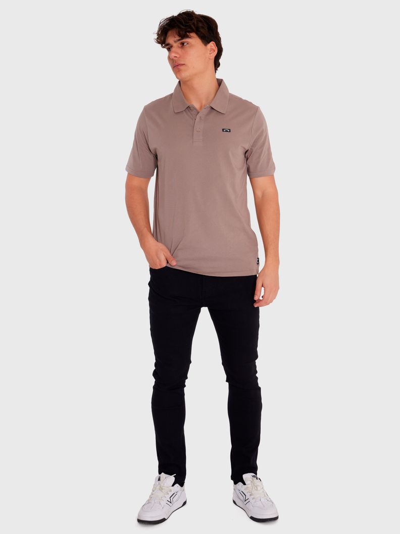 Polera Polo Manga Corta Hombre Classic Café