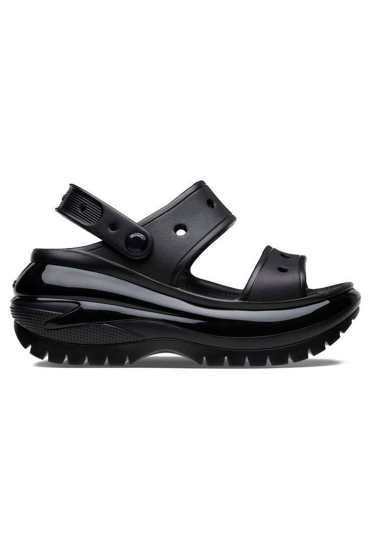 Sandalia Crocs Mujer Mega Crush Sandal Negro-0
