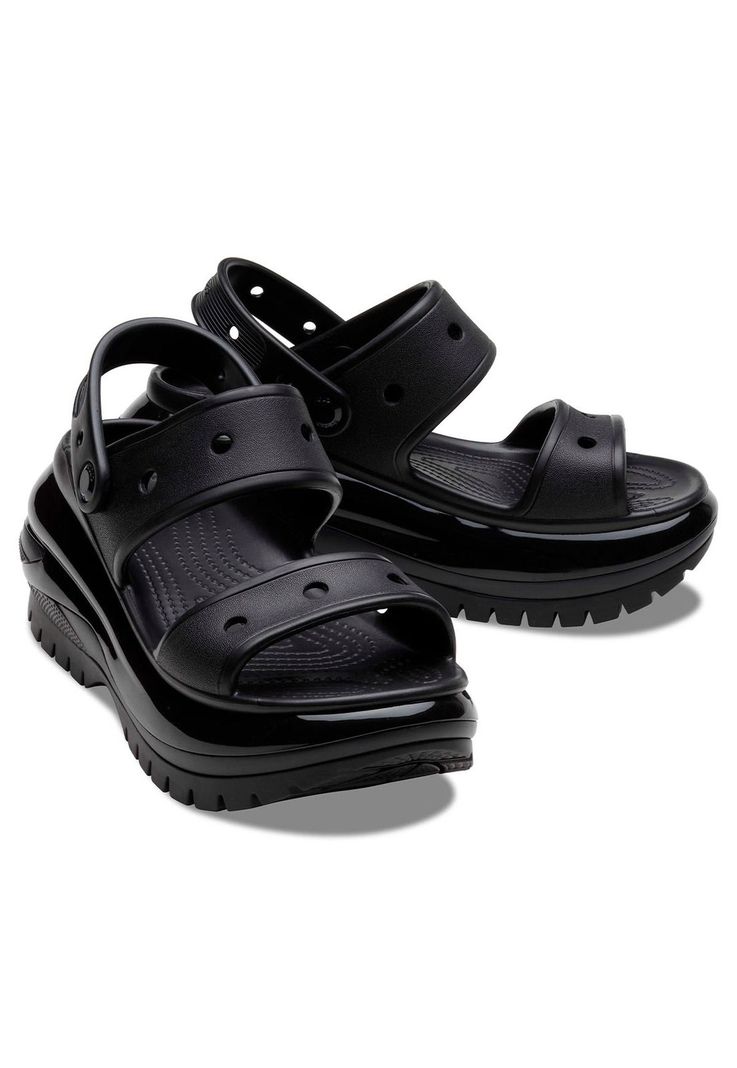Sandalia Crocs Mujer Mega Crush Sandal Negro-3