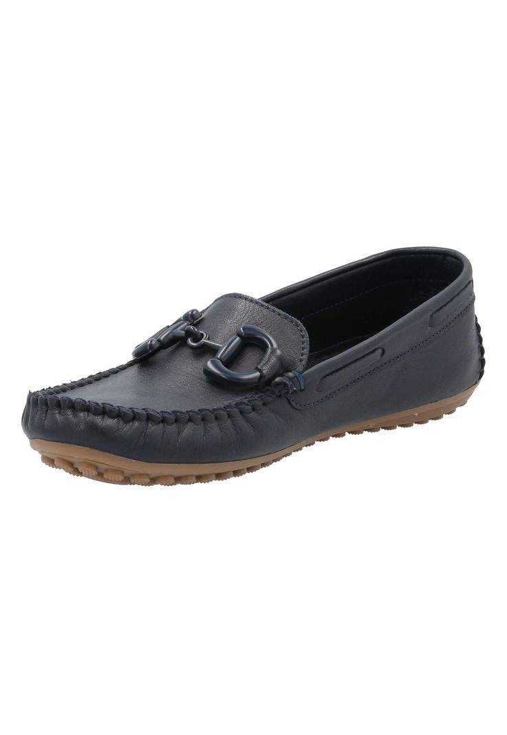 Mocasín Cuero Mujer Marizia Azul -3
