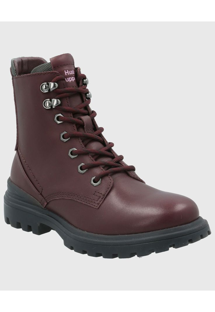 Botin Cuero Mujer Fun Rojo-0