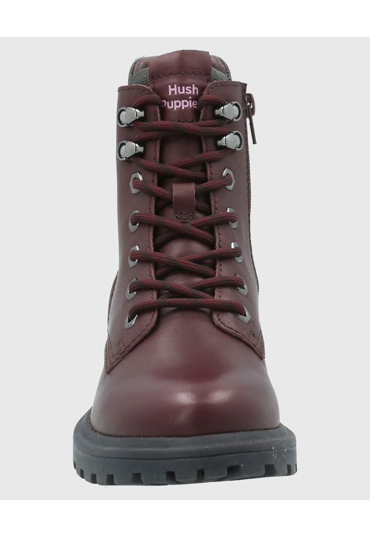 Botin Cuero Mujer Fun Rojo-3
