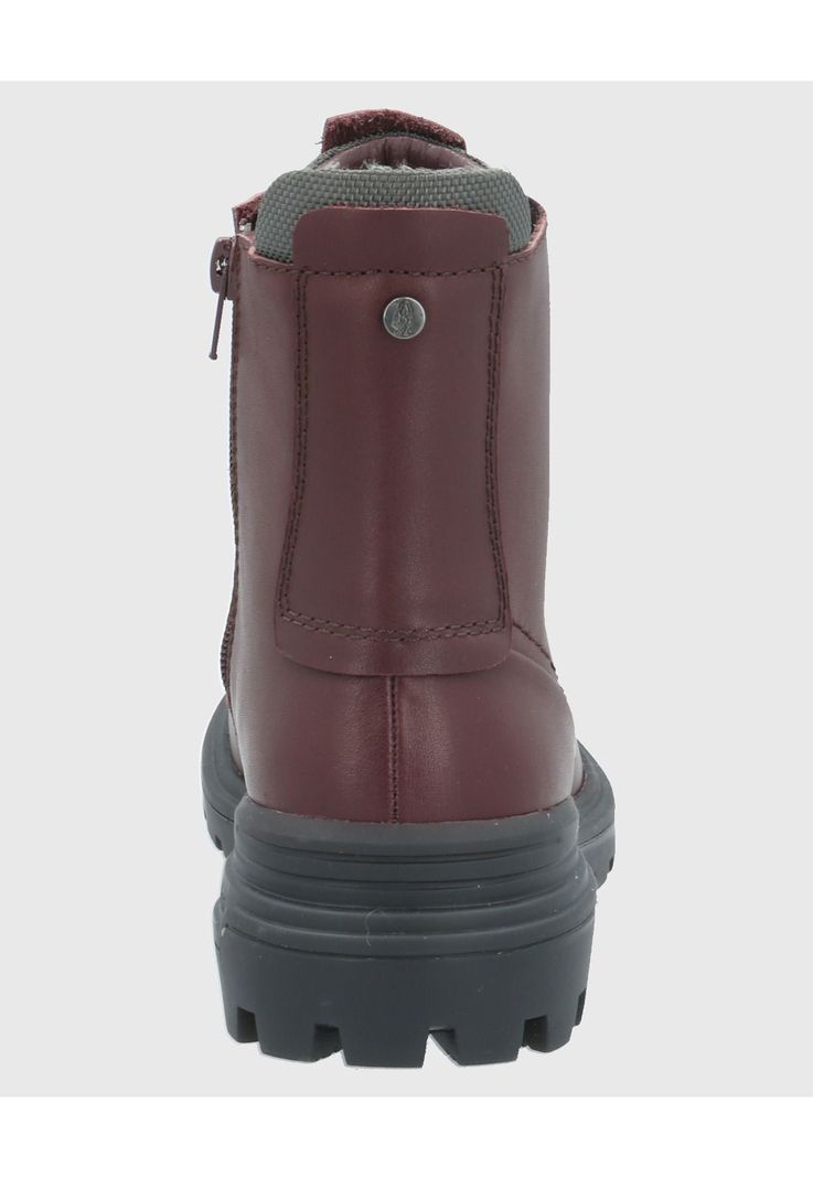 Botin Cuero Mujer Fun Rojo-6