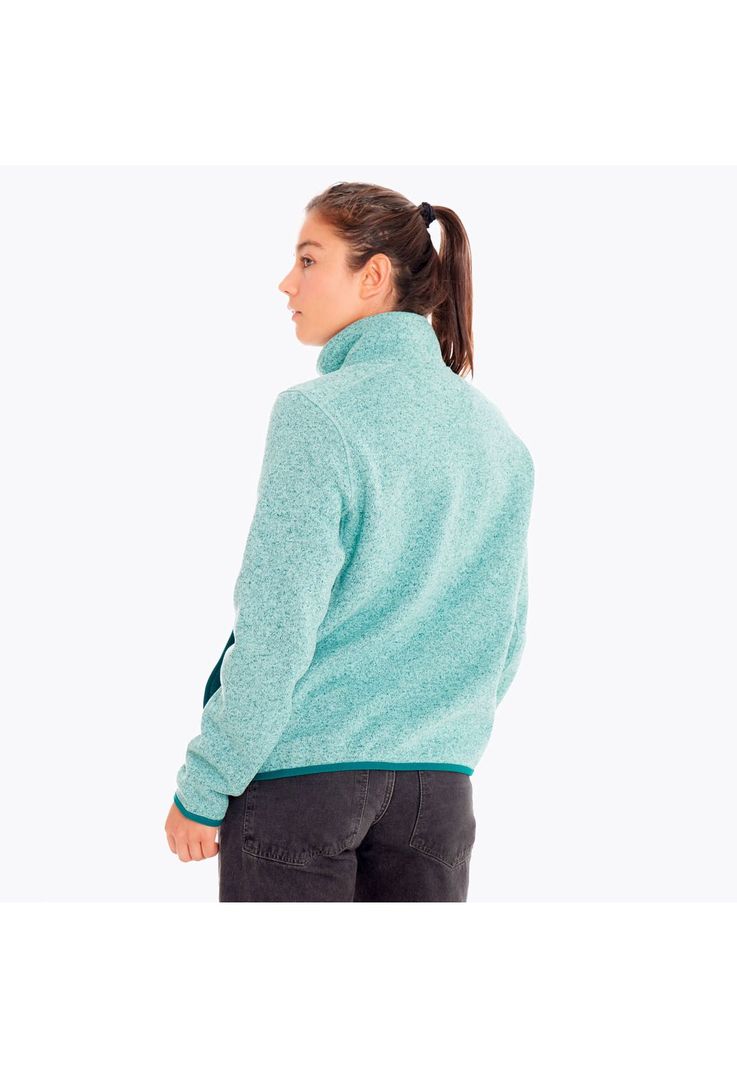 Polar Mujer Sweater Weather Full Zip Celeste-1