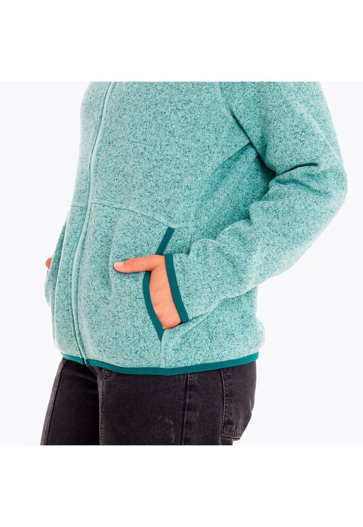 Polar Mujer Sweater Weather Full Zip Celeste-3
