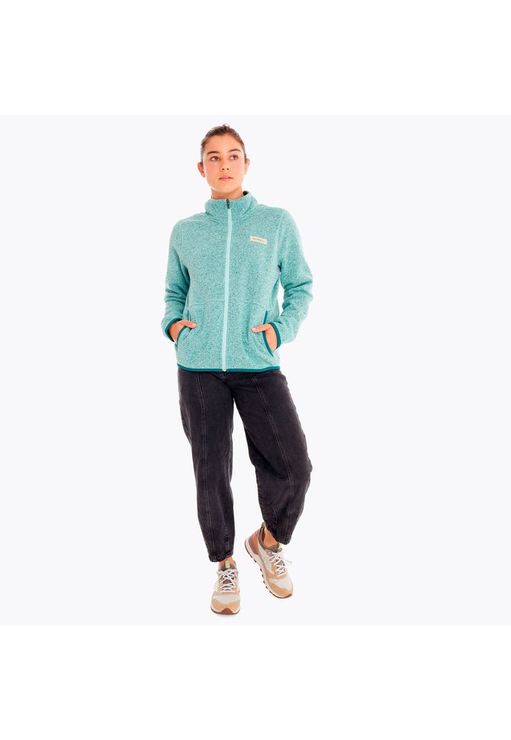 Polar Mujer Sweater Weather Full Zip Celeste-5