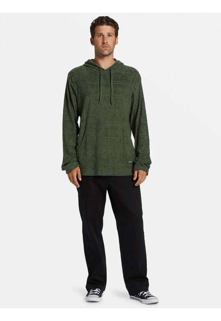 Polerón Hombre Flecker Jacquard Verde-4