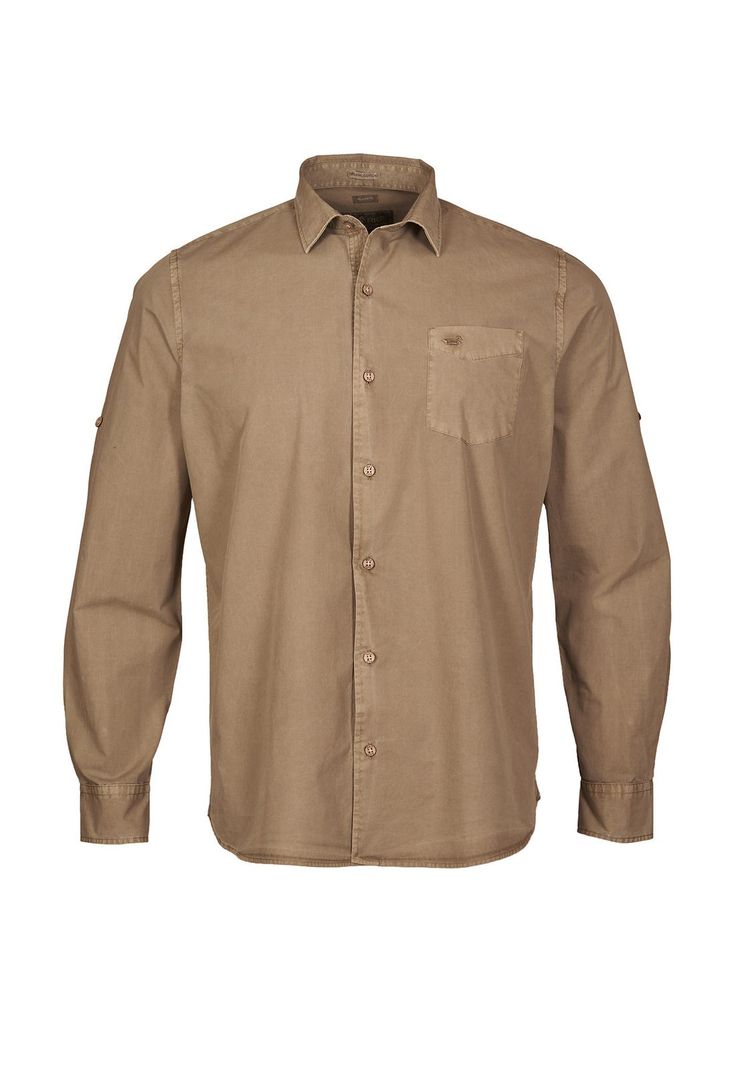 Camisa Algodón Orgánico Hombre Leeds Verde-0