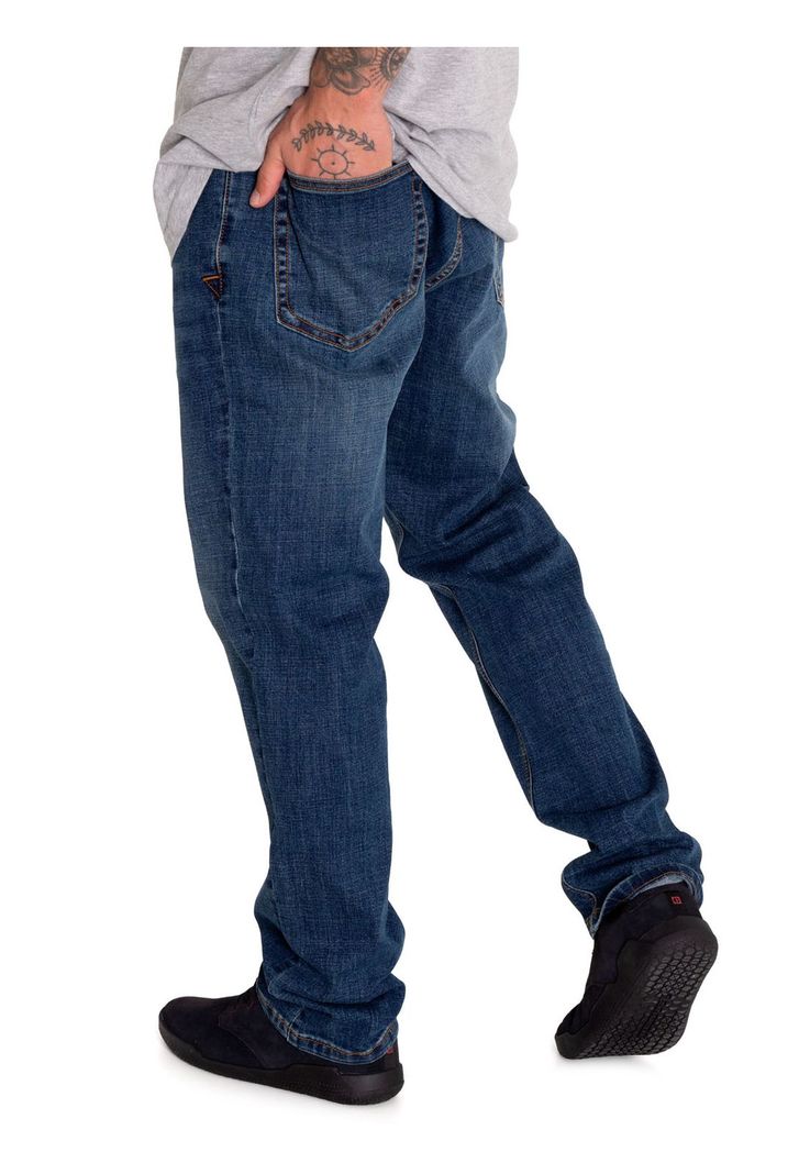 Jeans Denim Hombre Triblend Stretch Denim Slim Rojo CAT-3
