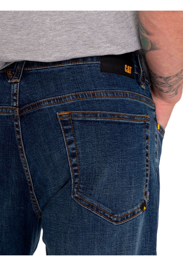 Jeans Denim Hombre Triblend Stretch Denim Slim Rojo CAT-5