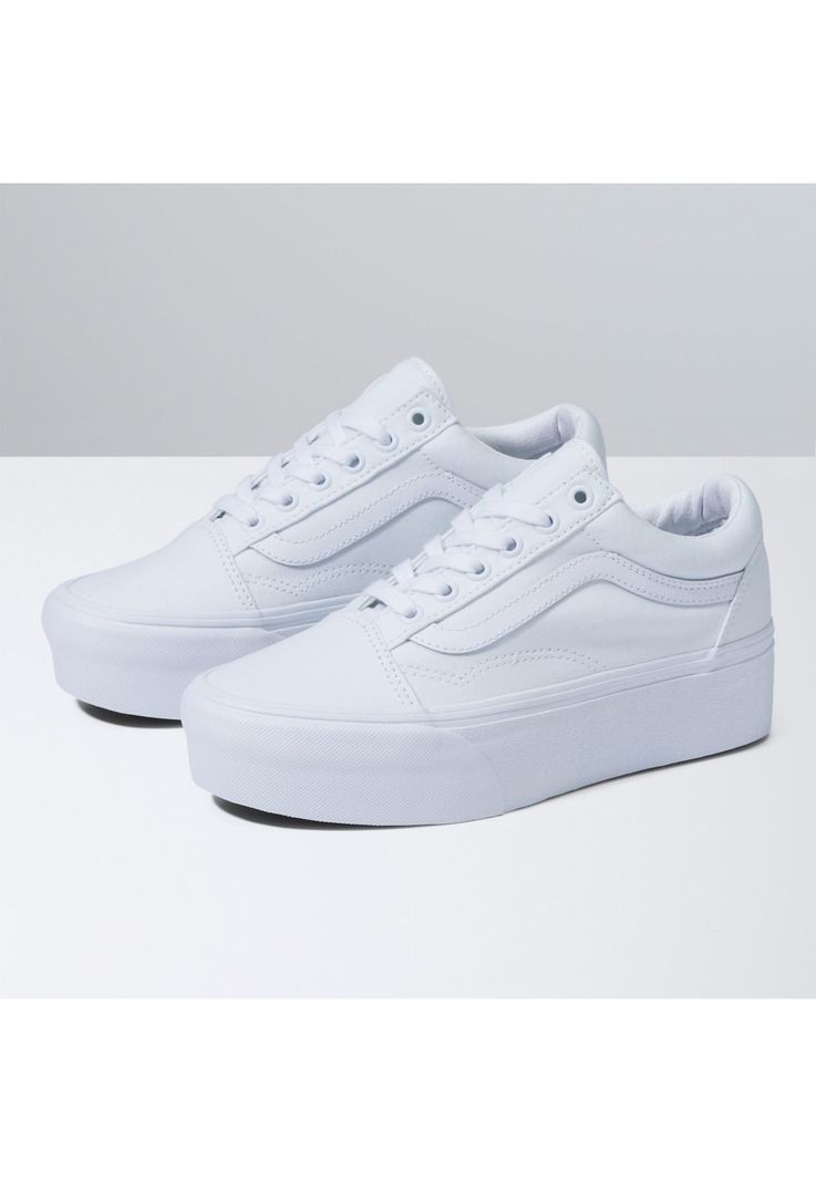 Zapatilla Unisex Ua Old Skool Stackform True White-0