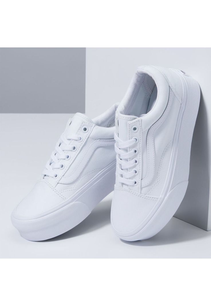 Zapatilla Unisex Ua Old Skool Stackform True White-3