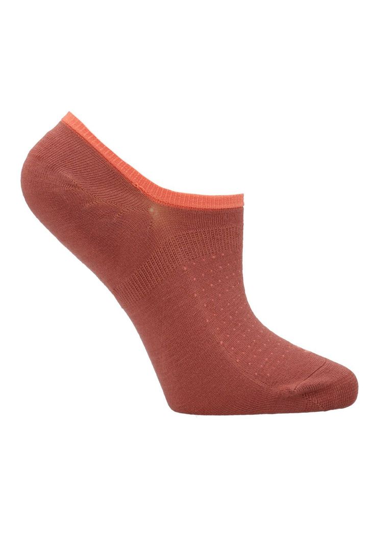 Calcetin Naranja Dots Mujer