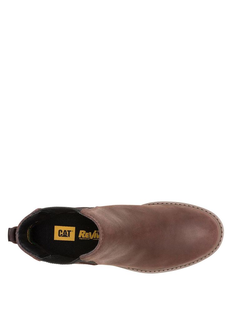 Botin Cuero Mujer Colorado Chelsea Marron Oscuro-6