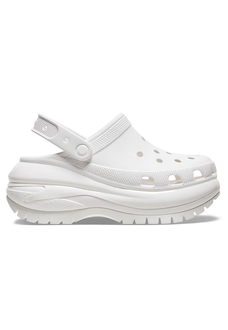 Zueco Crocs Mujer Mega Crush Clog Blanco-0