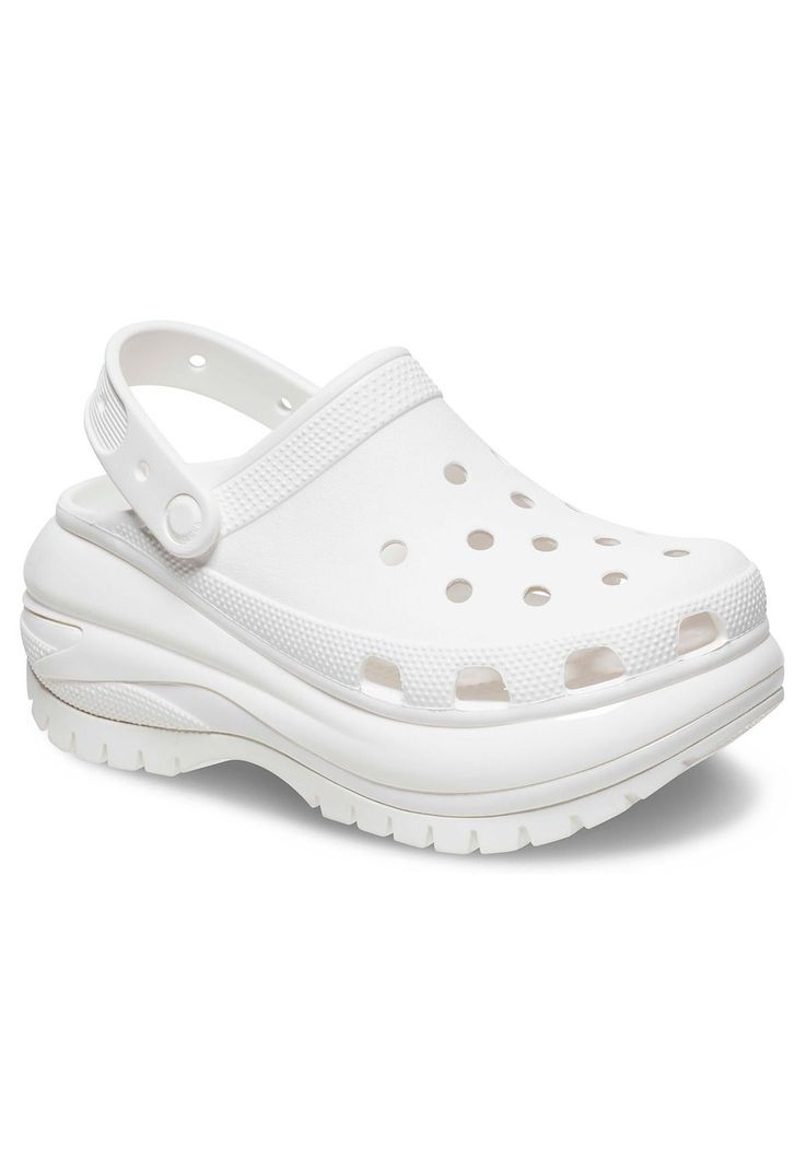 Zueco Crocs Mujer Mega Crush Clog Blanco-6