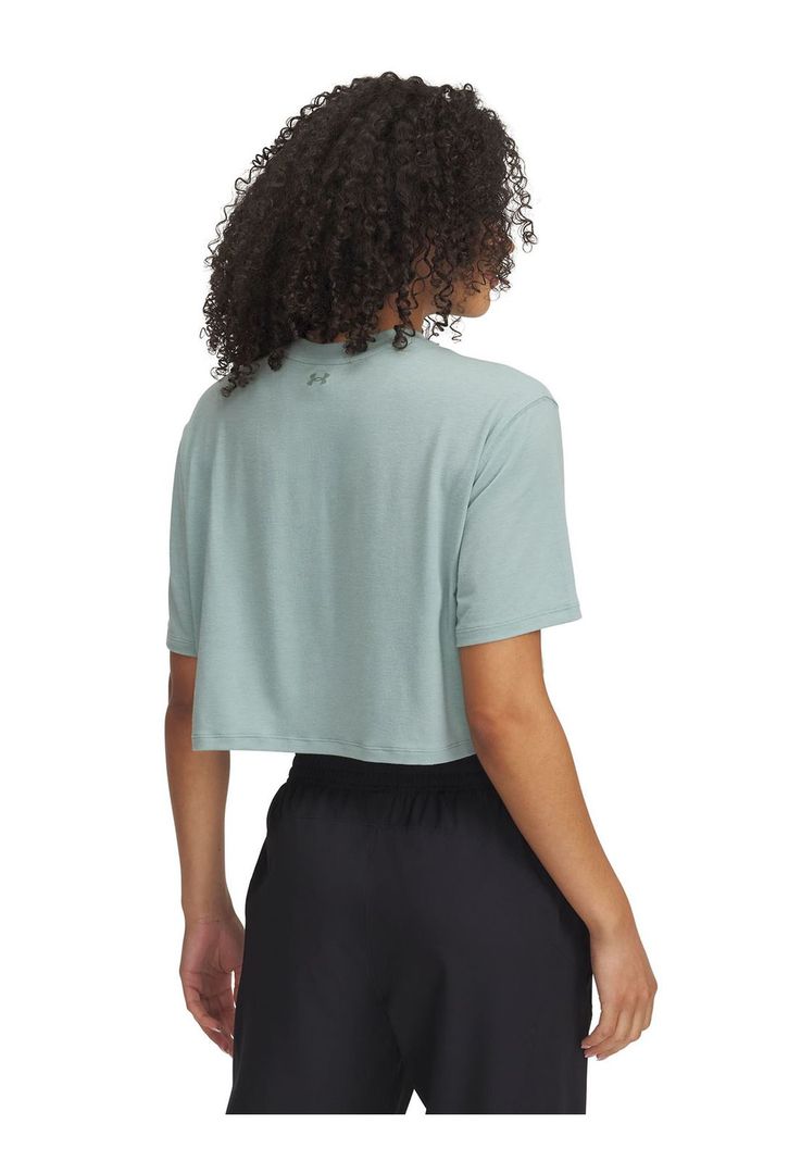 Polera Manga Corta Ua Meridian Boxy Verde Para Mujer-1