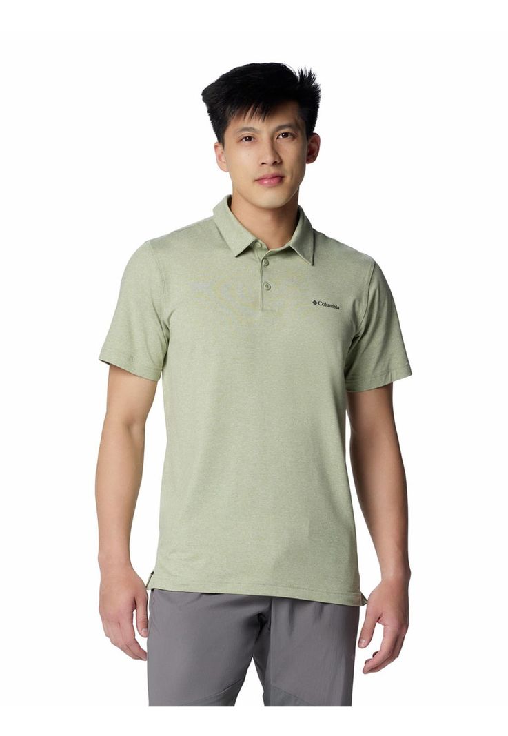 Polera Hombre Tech Trail Polo Verde-0