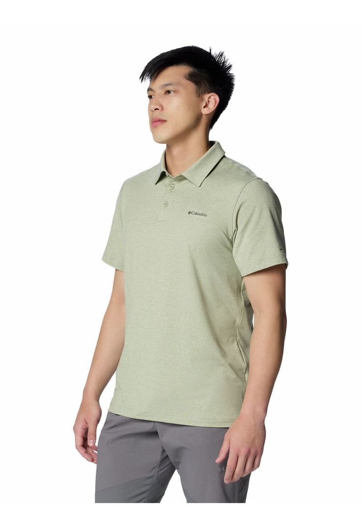 Polera Hombre Tech Trail Polo Verde-1