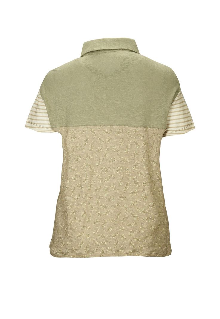 Polera Lino Orgánico Mujer Tampa Verde-1
